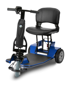 Three wheeled Amigo TravelMate with blue platform